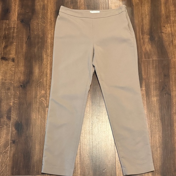 Chaus Flat Front Ankle-Length Beige Tan Pants - Picture 1 of 2